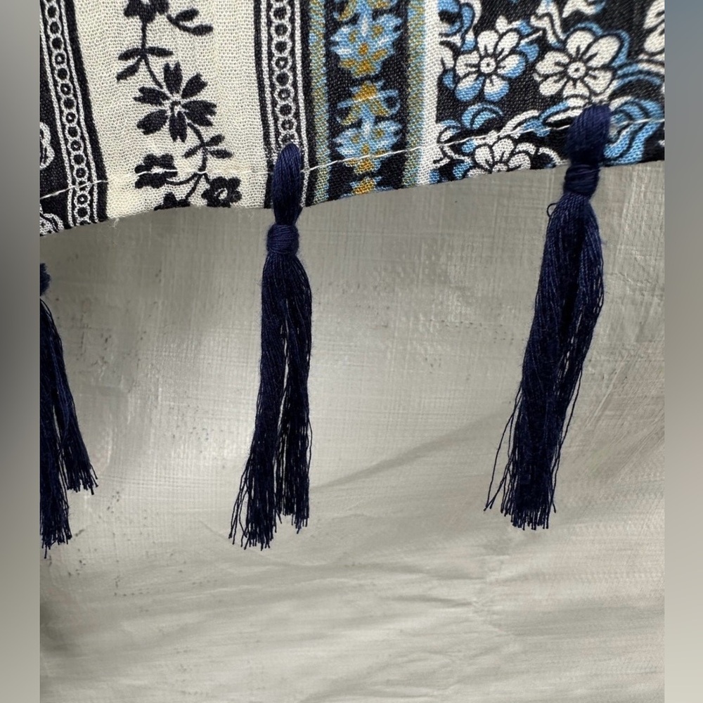 Boho Umgee Kimono Cover Up With Fringe M/L - Picture 7 of 7